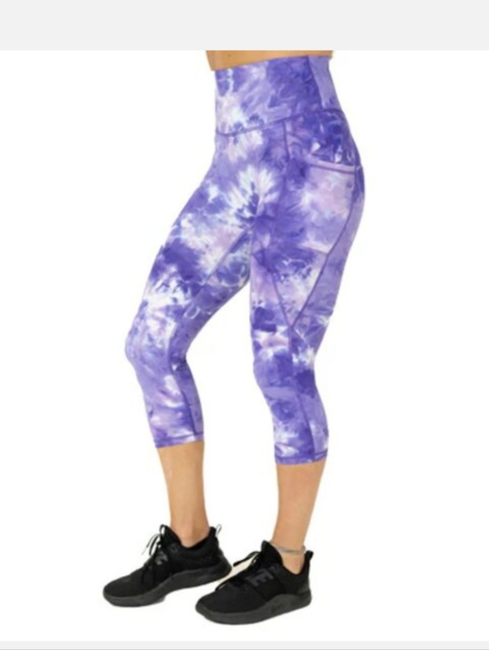 CVG Capri Leggings Dye Hard Leggings In PURPLE